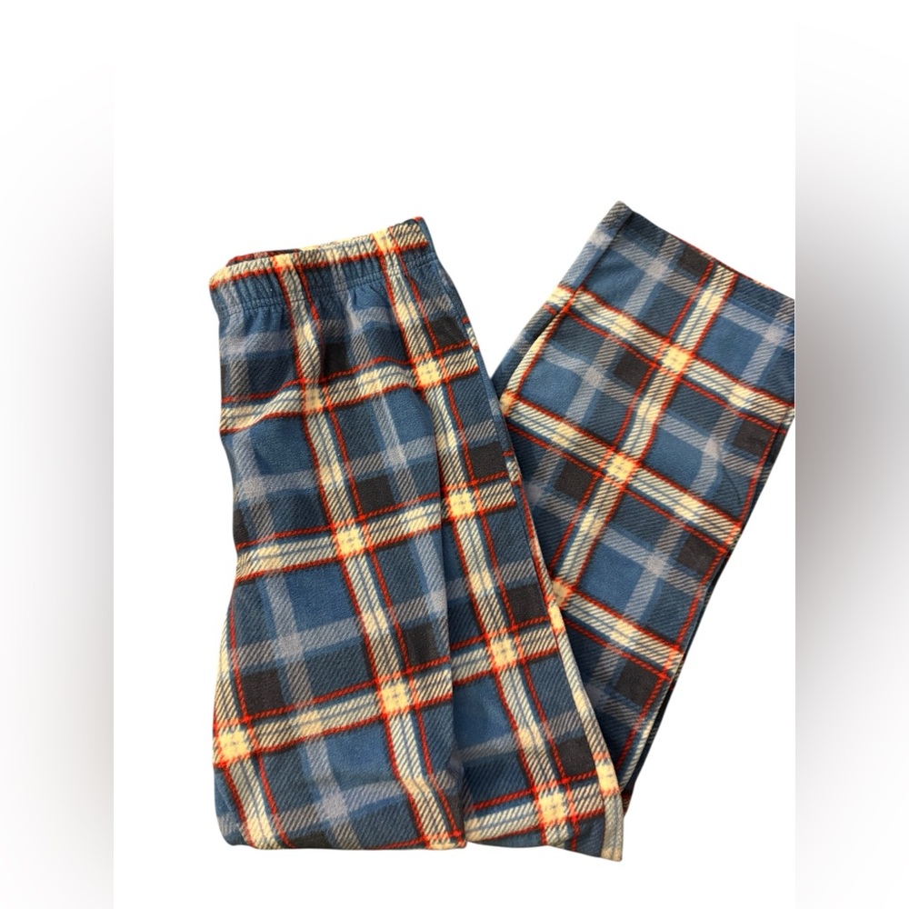 Carters Boys Fleece Plaid Pajama Pants in Blue, Red and White| Size: 14